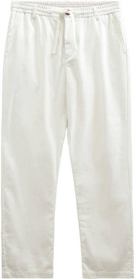 Anerkjendt regular casual broek met linnen wit