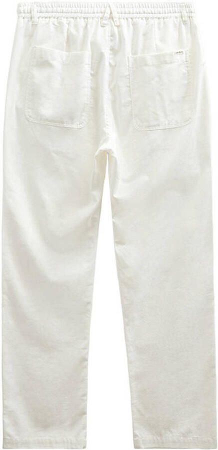 Anerkjendt regular casual broek met linnen wit - Foto 3