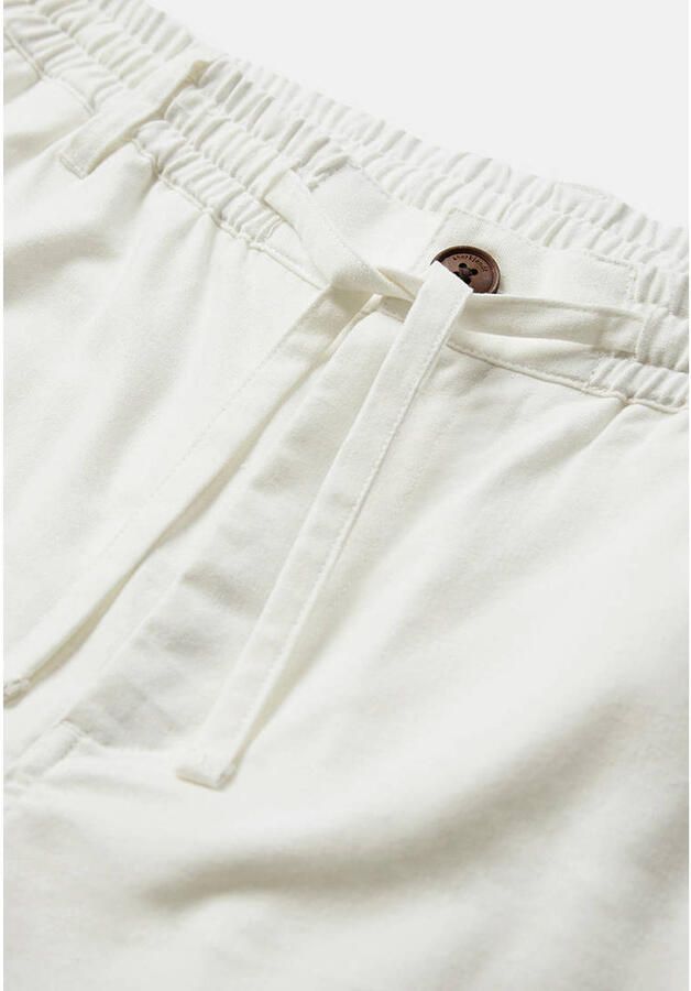 Anerkjendt regular casual broek met linnen wit - Foto 2