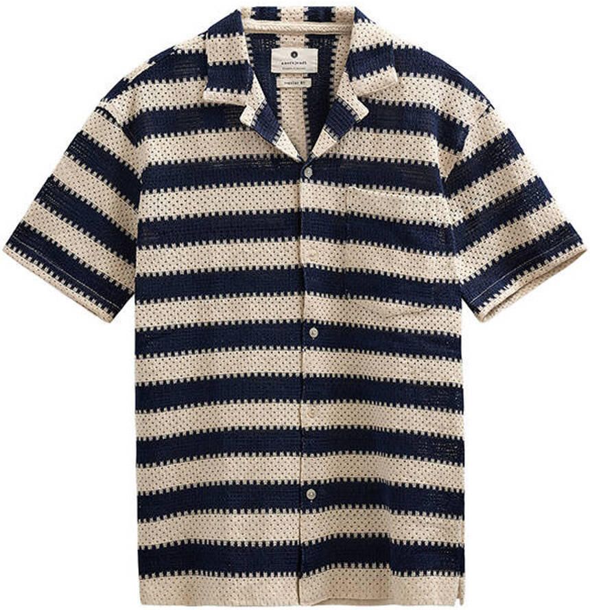 Anerkjendt regular casual overhemd beige gehaakt