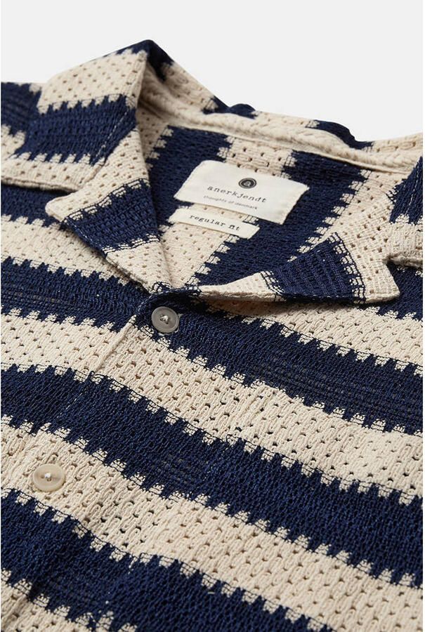 Anerkjendt regular casual overhemd beige gehaakt - Foto 2