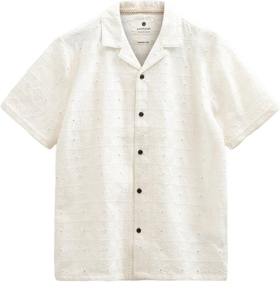 Anerkjendt regular casual overhemd ecru