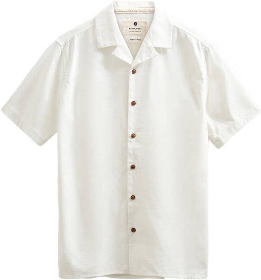 ANERKJENDT Heren Overhemden Akleo Cot-linnen-vis S s Shirt Ecru - Foto 5