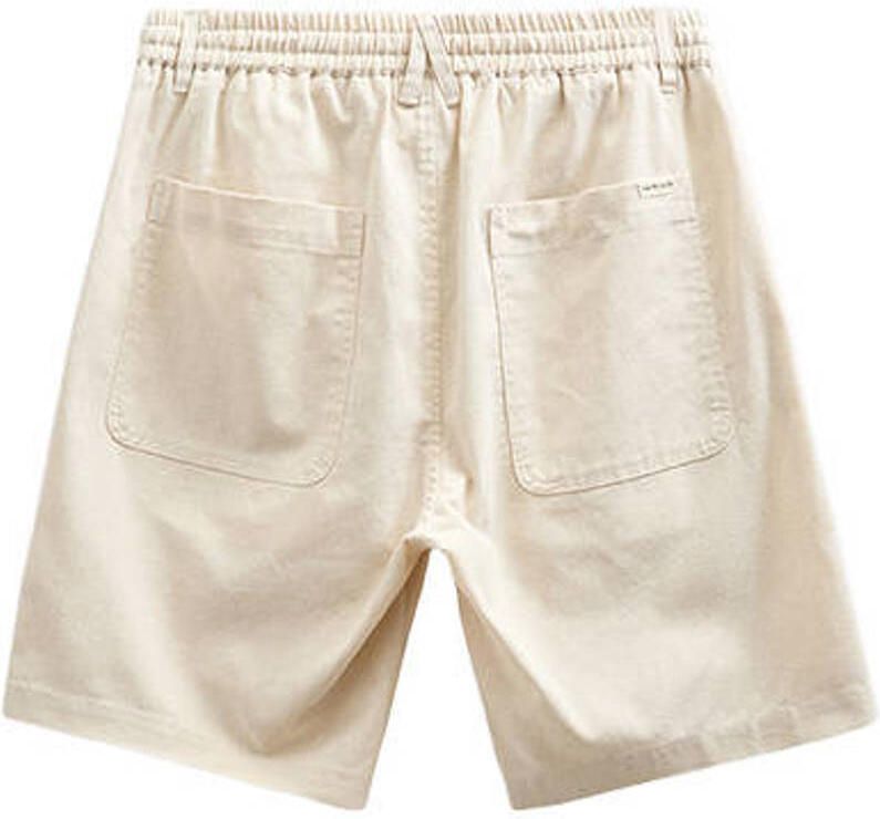 ANERKJENDT Heren Broeken Akjames Cot-linnen-vis Ss Short Ecru - Foto 6