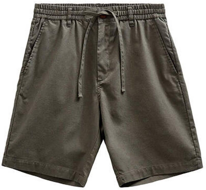 ANERKJENDT Heren Broeken Akjames Cot-linnen-vis Ss Short Donkergroen - Foto 5