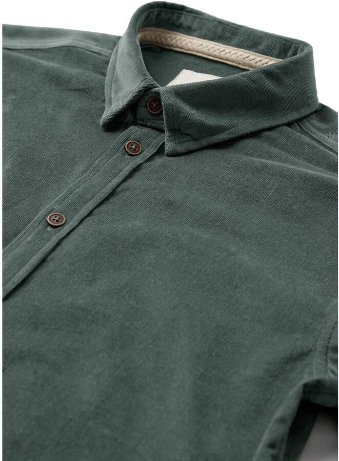 Anerkjendt regular fit casual corduroy overhemd hunter green - Foto 2