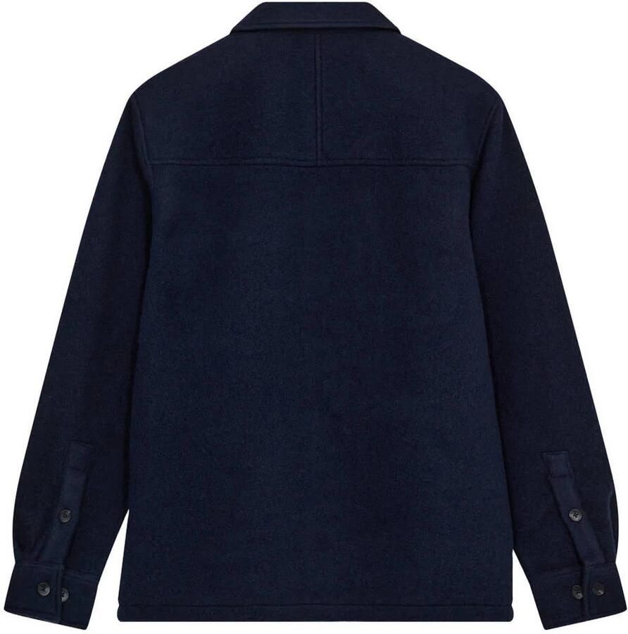 ANERKJENDT Heren Overshirts Akoscar Boiled Wool Overshirt Donkerblauw - Foto 6