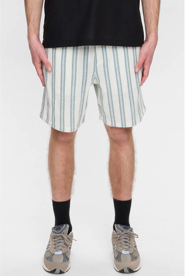 ANERKJENDT Heren Broeken Akjan Struc Stripe2 Short Ecru - Foto 5