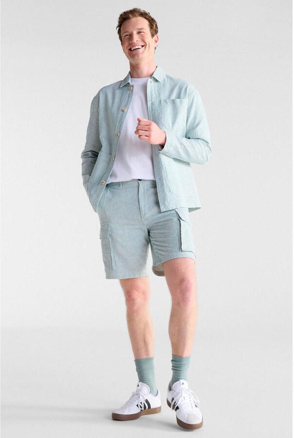 Anerkjendt regular gestreepte casual short blauw - Foto 2