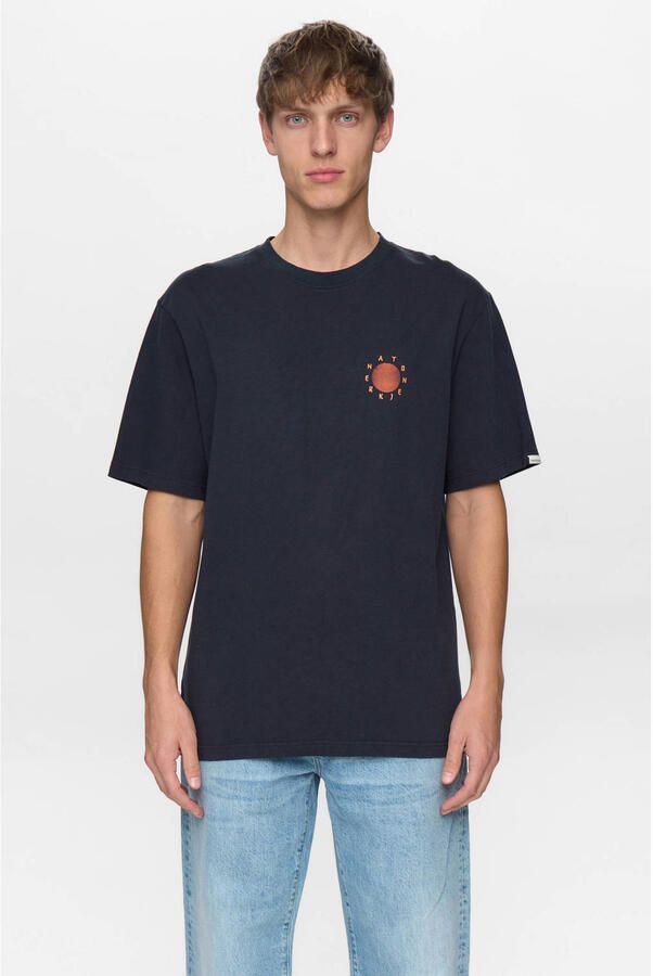 ANERKJENDT Heren Polo's & T-shirts Kvillads Sun Tee Donkerblauw - Foto 5