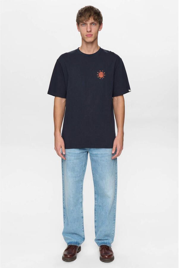 ANERKJENDT Heren Polo's & T-shirts Kvillads Sun Tee Donkerblauw - Foto 7