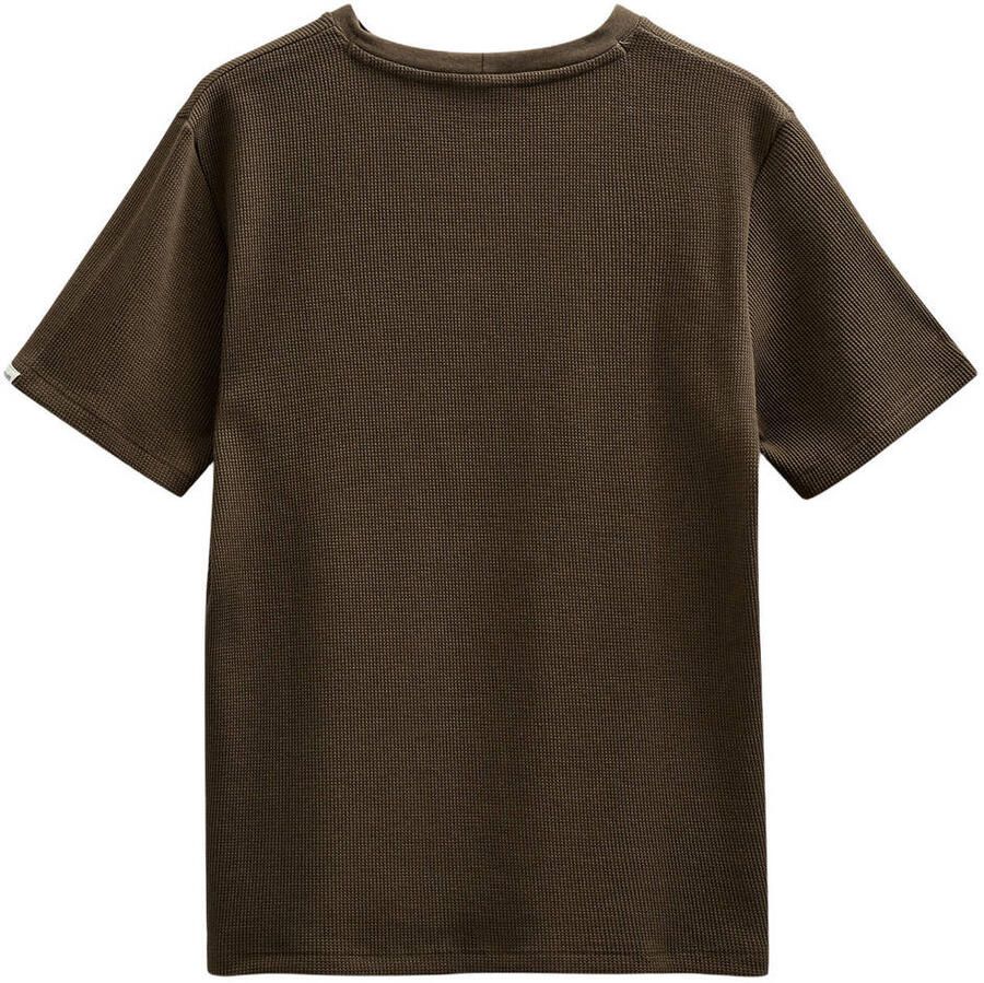 ANERKJENDT Heren Polo's & T-shirts Akkiki S s Waffle Tee Bruin - Foto 6
