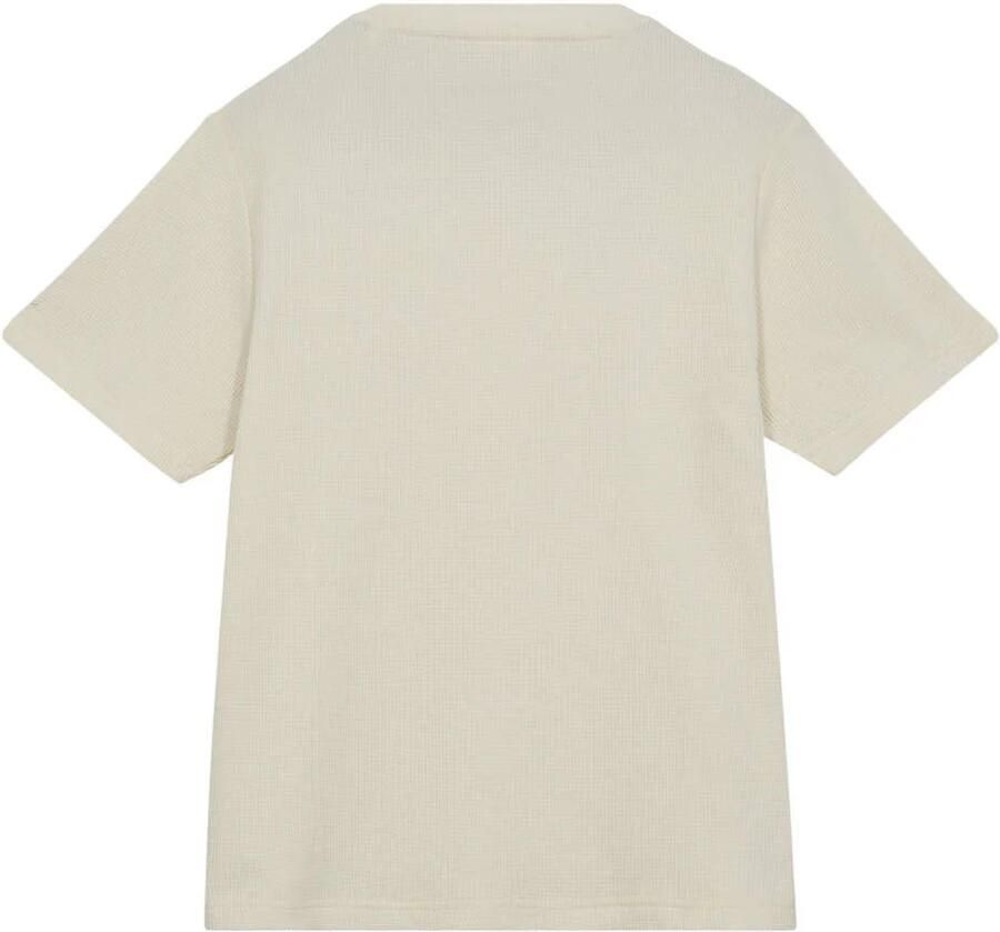 ANERKJENDT Heren Polo's & T-shirts Akkiki S s Waffle Tee Ecru - Foto 6