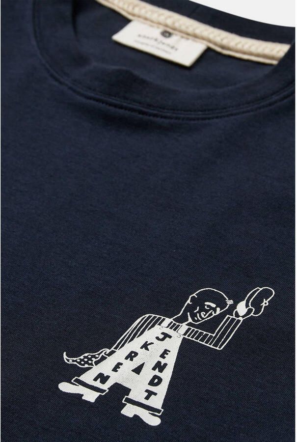 Anerkjendt relaxed T-shirt met backprint donkerblauw - Foto 3