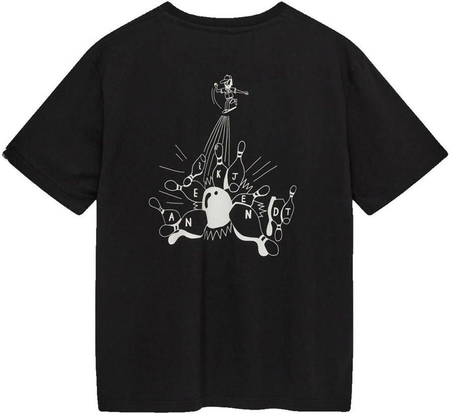 Anerkjendt relaxed T-shirt met backprint zwart - Foto 2