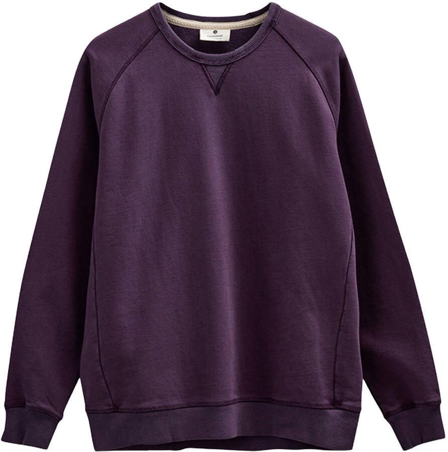 Anerkjendt sweater met backprint donkerpaars