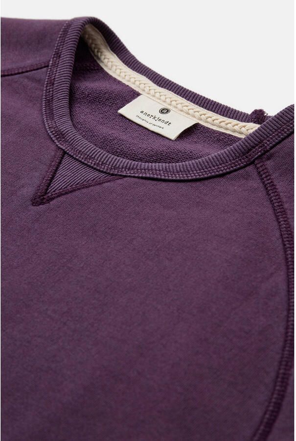 Anerkjendt sweater met backprint donkerpaars - Foto 2