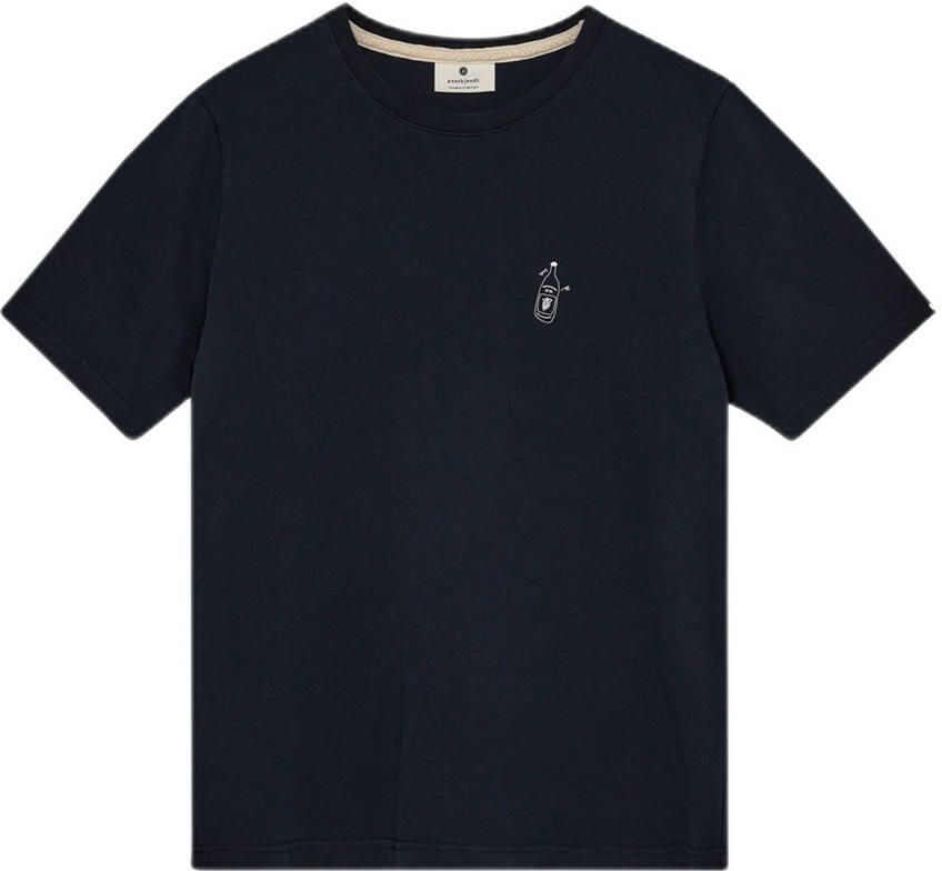 ANERKJENDT Heren Polo's & T-shirts Akkikki Seasonal Tee Donkerblauw - Foto 7