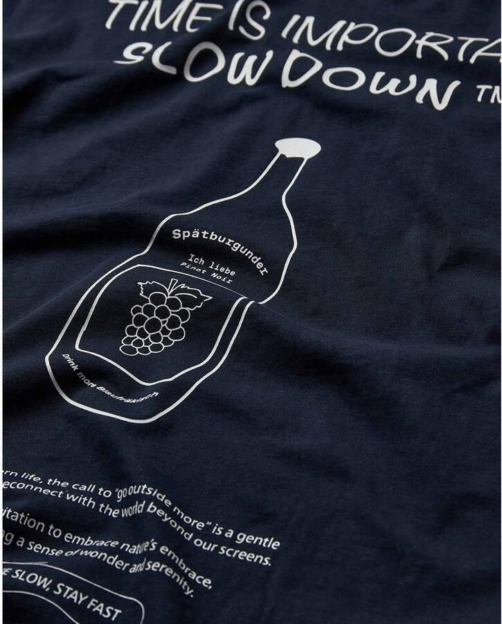 ANERKJENDT Heren Polo's & T-shirts Akkikki Seasonal Tee Donkerblauw - Foto 5