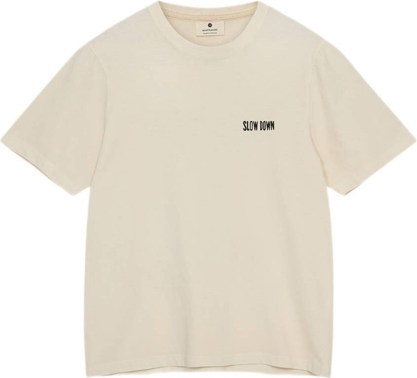 ANERKJENDT Heren Polo's & T-shirts Akkiki Enduring Ss Tee Gebroken Wit - Foto 7