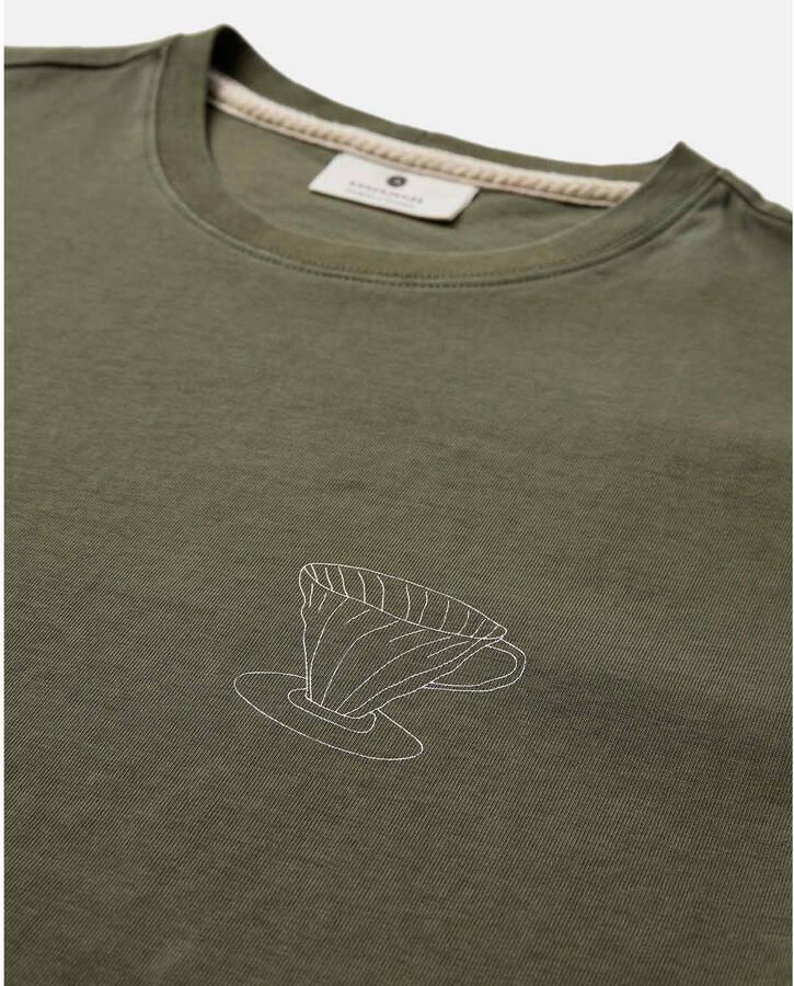 ANERKJENDT Heren Polo's & T-shirts Akkikki Monday Slow Tee Groen - Foto 2