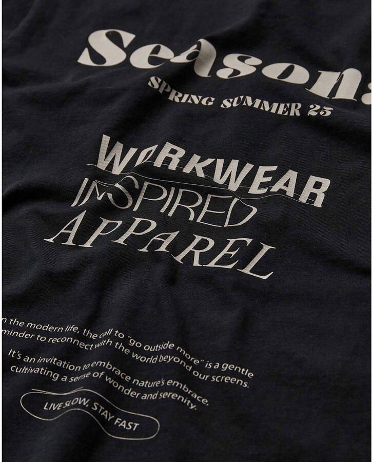 ANERKJENDT Heren Polo's & T-shirts Akkikki Seasonal Tee Zwart - Foto 5