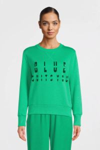 Anna Blue by Anna van Toor sweater ORIGINAL met tekst groen