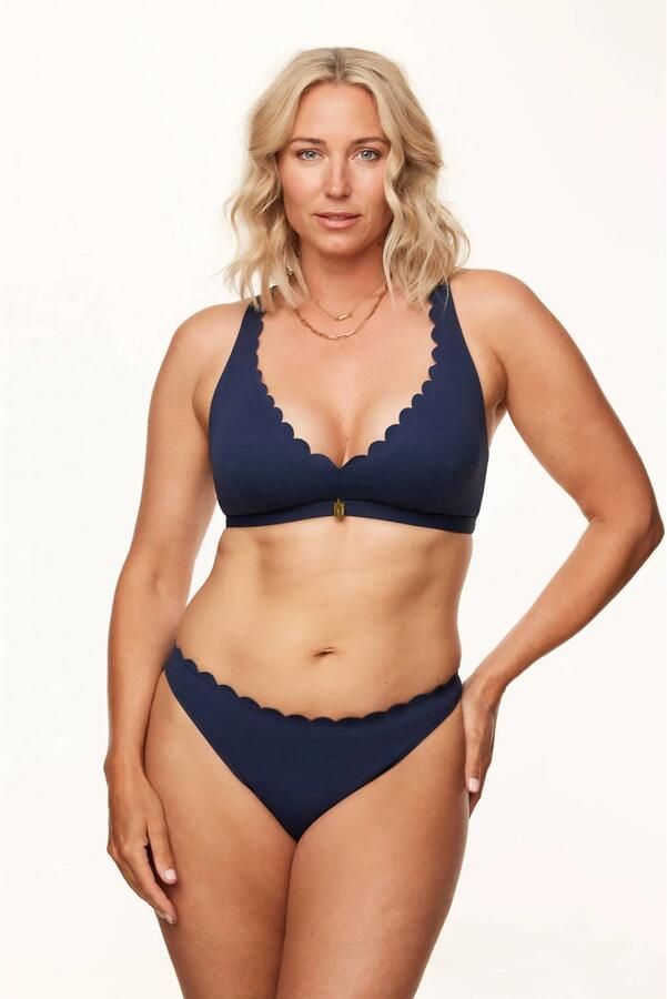 Annadiva Swim bikinibroekje Waves donkerblauw