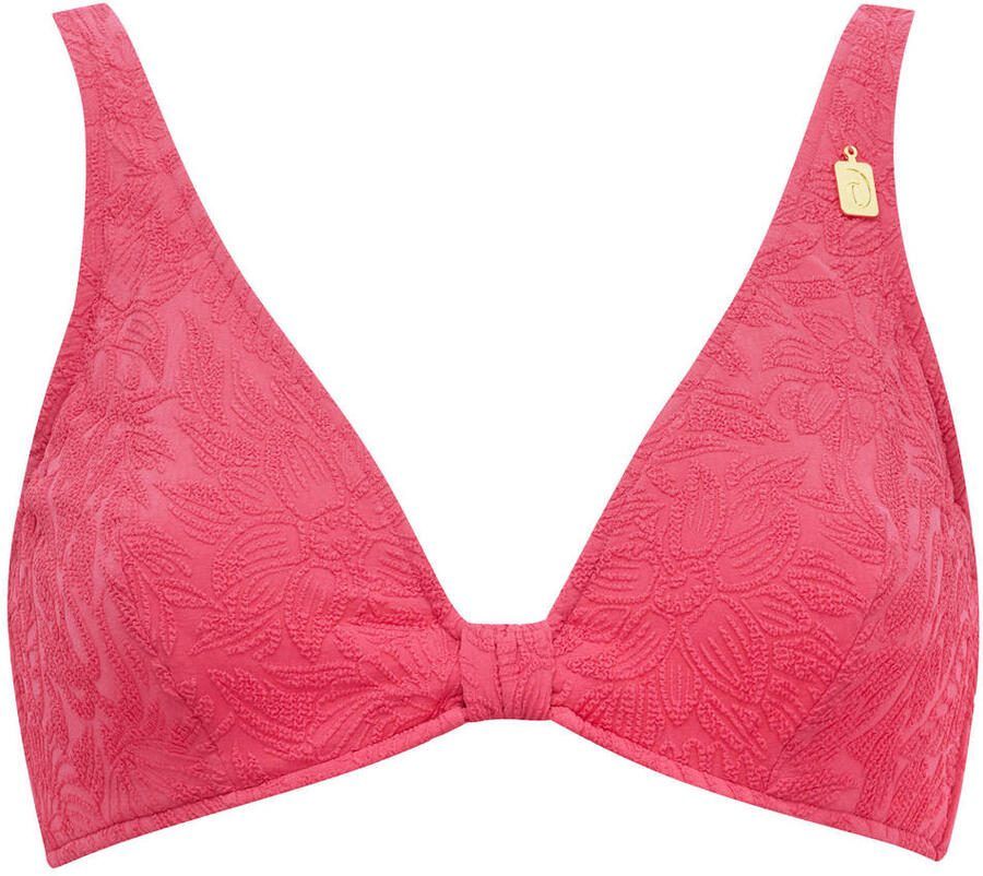 Annadiva Swim voorgevormde beugel bikinitop Pink Garden roze
