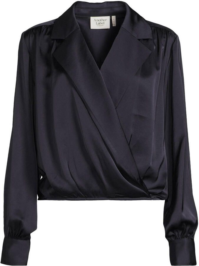 ANOTHER LABEL Dames Blouses Danai Top L s Donkerblauw - Foto 5