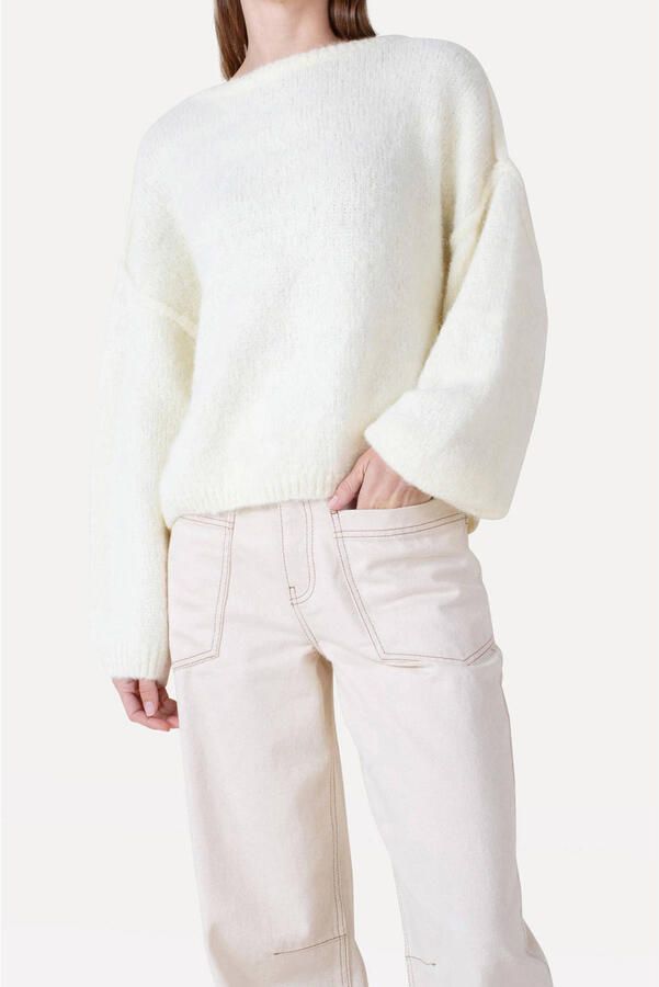 ANOTHER LABEL Dames Jeans Alnayomi Natural Denim Pants Ecru - Foto 5
