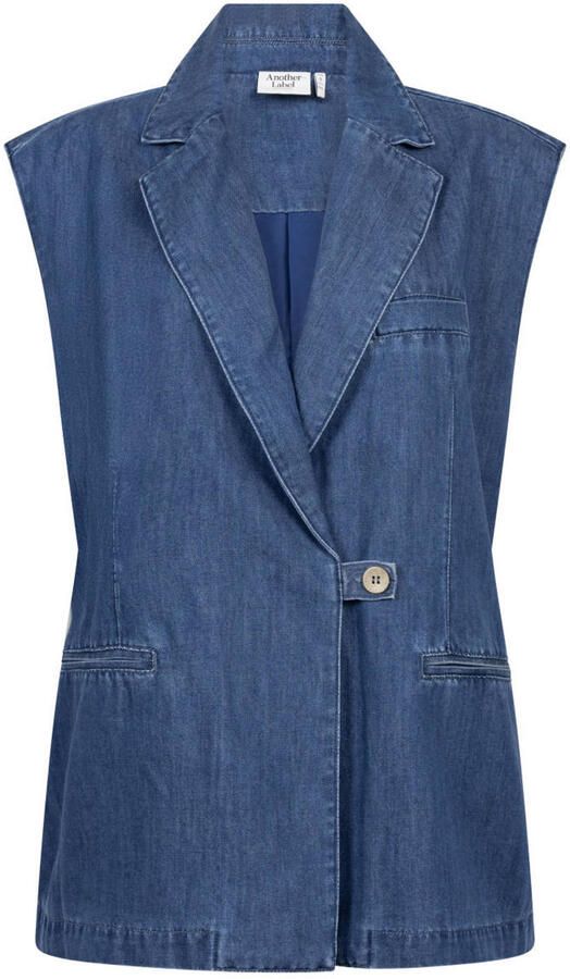 Another-Label gilet medium blue denim - Foto 3