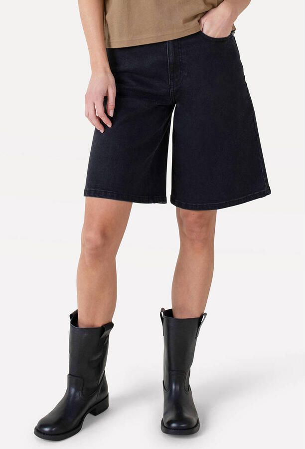 Another-Label high waist jort black denim