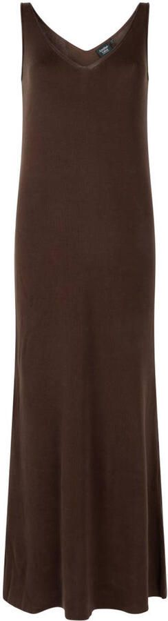 Another-Label maxi jurk bruin - Foto 3