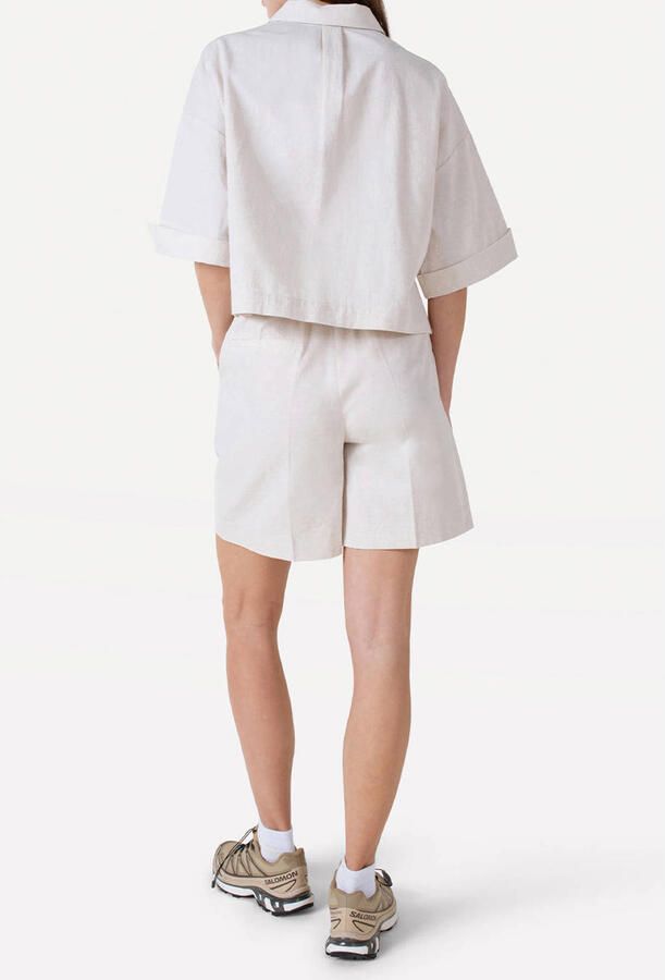 Another-Label regular waist bermuda short beige - Foto 3