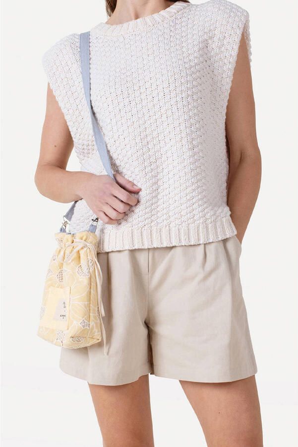 Another-Label regular waist casual short beige