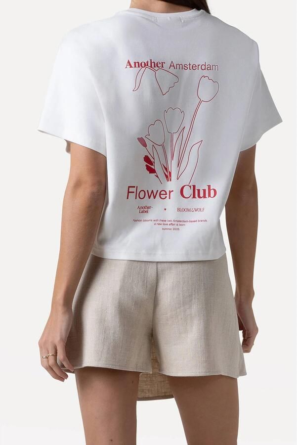 ANOTHER LABEL Dames Tops & T-shirts Gina Flower Shirt Wit - Foto 6