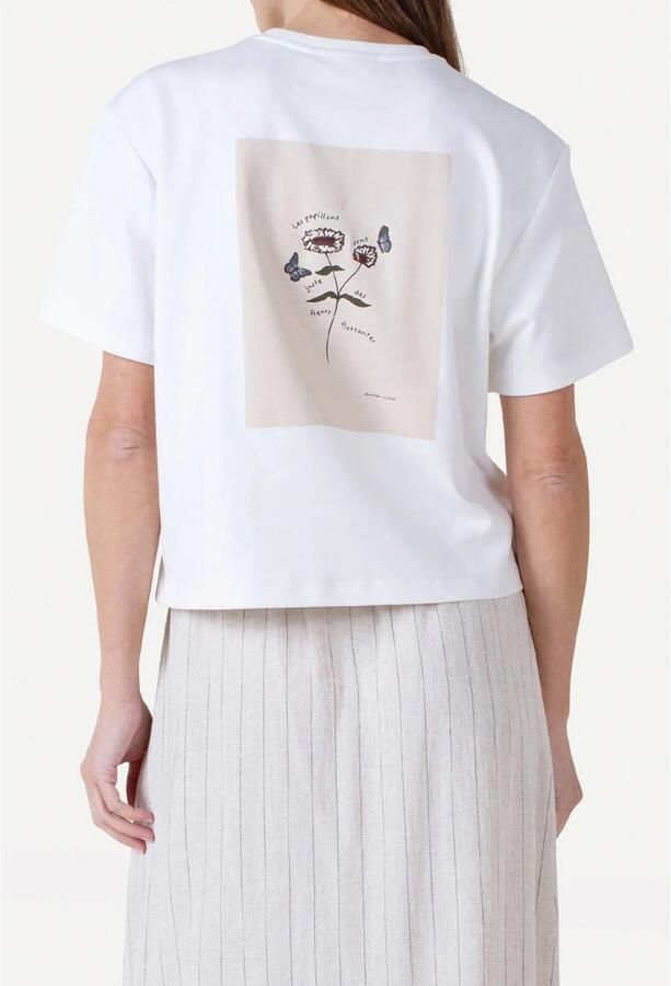 Another-Label T-shirt met backprint ecru - Foto 3