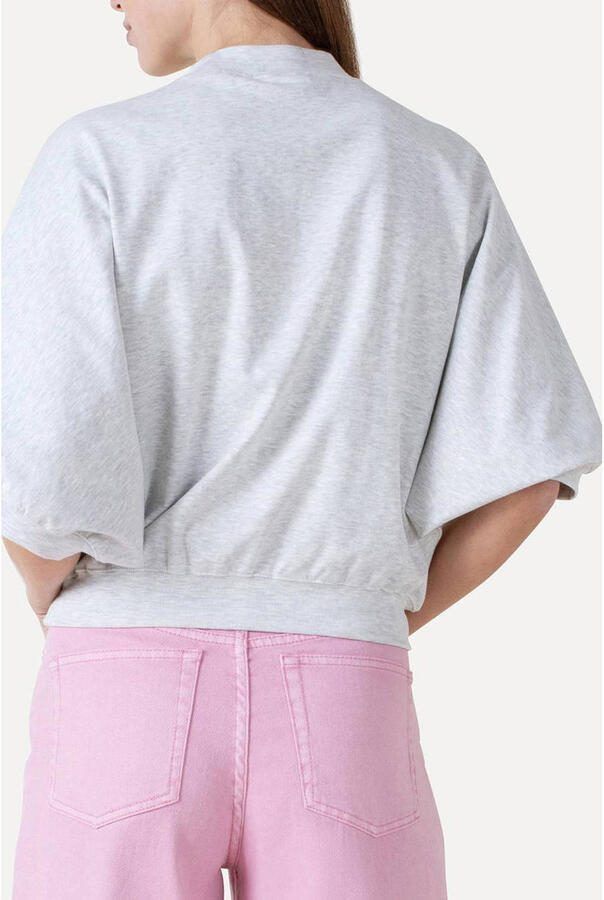 ANOTHER LABEL Dames Blouses Alamice T-shirt S s Lichtgrijs - Foto 6