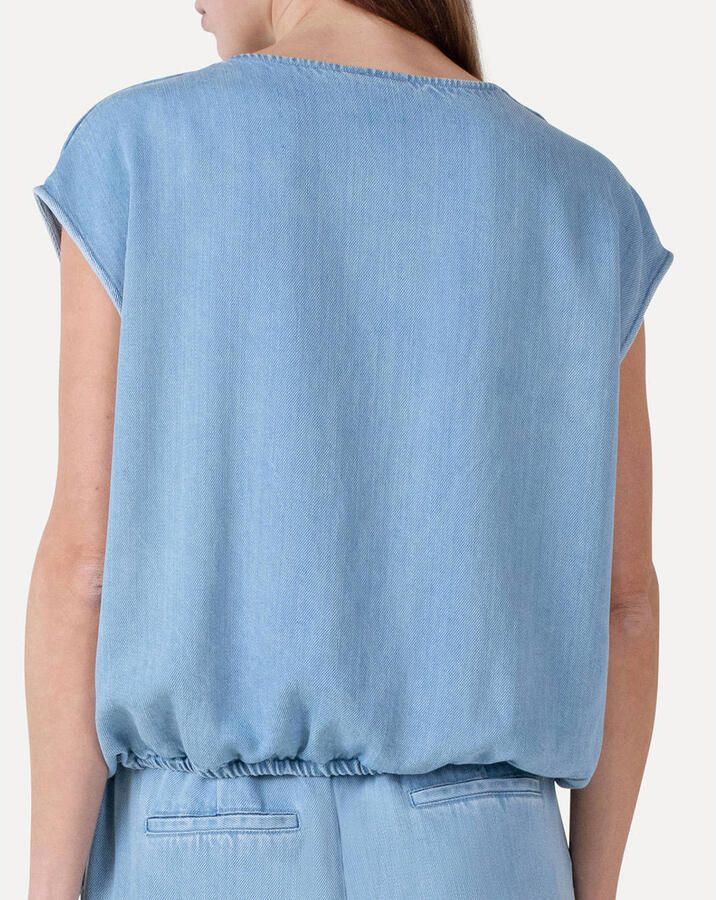 ANOTHER LABEL Dames Tops & T-shirts Alaurore Denim Top S l Lichtblauw - Foto 6