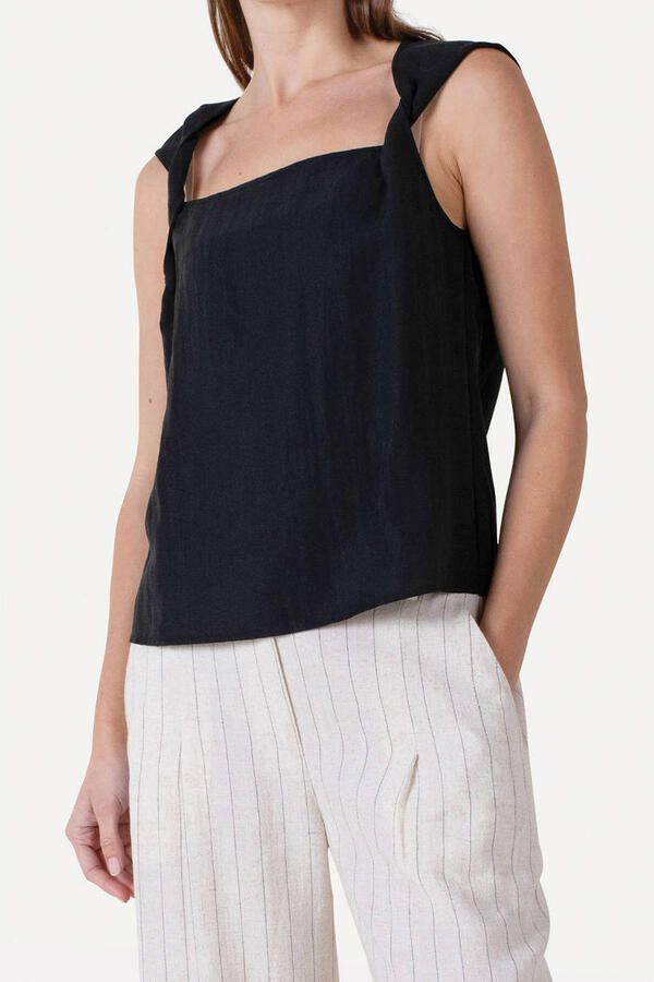 Another-Label top zwart