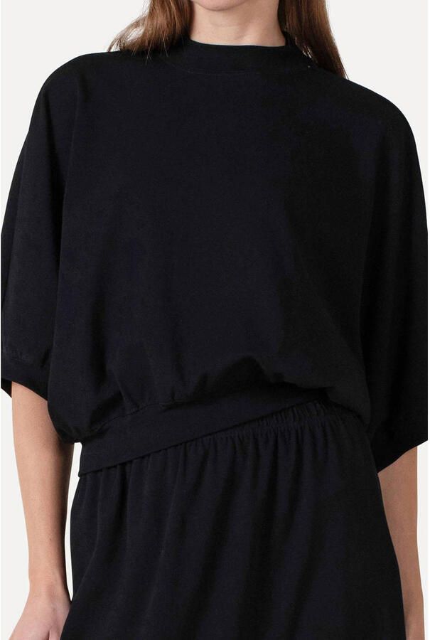 ANOTHER LABEL Dames Blouses Alamice T-shirt S s Zwart - Foto 6