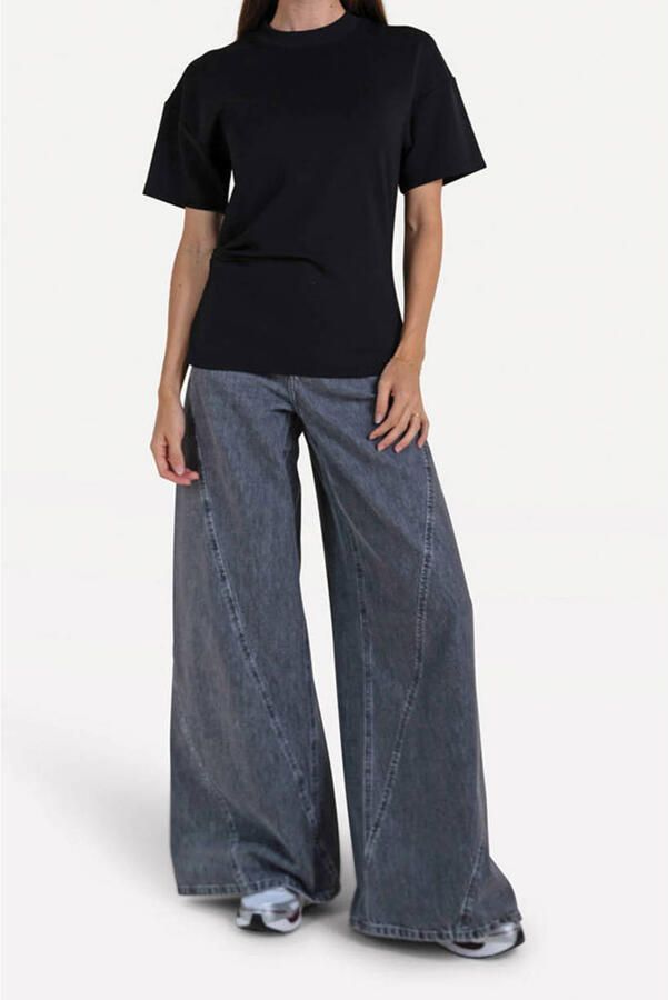 Another-Label wide leg jeans grijs
