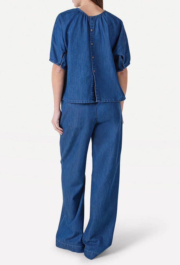 Another-Label wide leg jeans medium blue denim - Foto 2