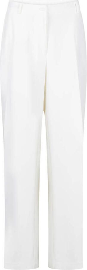 Another-Label wide leg regular waist broek ecru - Foto 3
