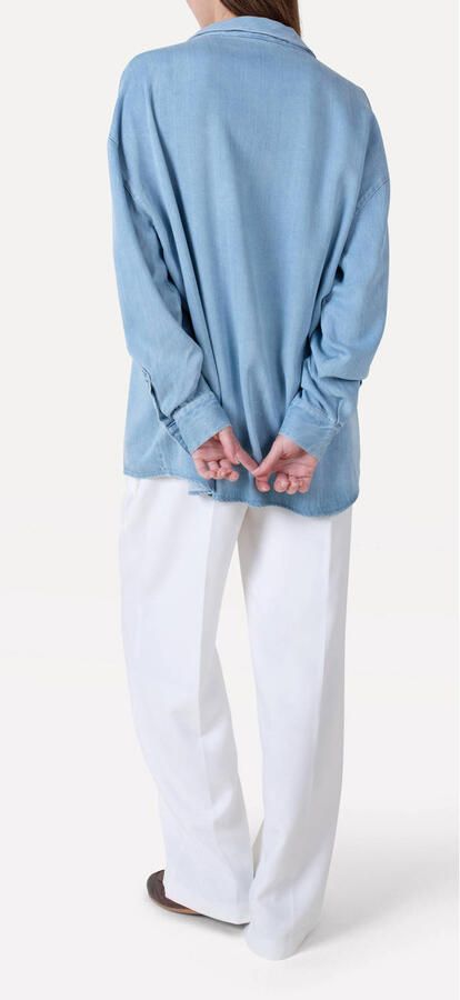 Another-Label wide leg regular waist broek ecru - Foto 2