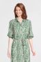 Another-Label blouse Idelle dress s s met all over print en ceintuur grijsgroen - Thumbnail 2