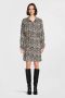 Another-Label blousejurk Hanae met all over print zwart wit - Thumbnail 2