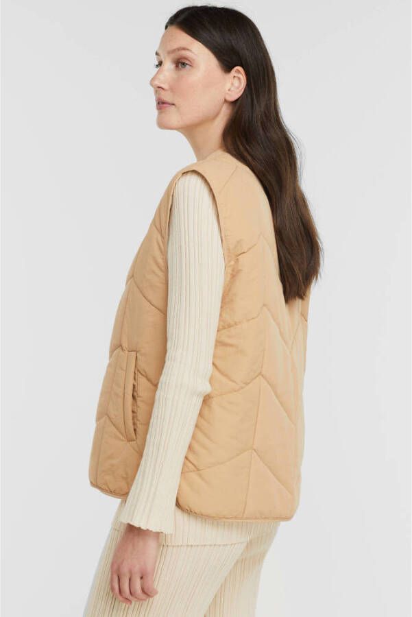 Another-Label gilet Eira beige