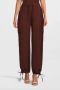 Another-Label high waist loose fit broek Deni pants donkerbruin - Thumbnail 1